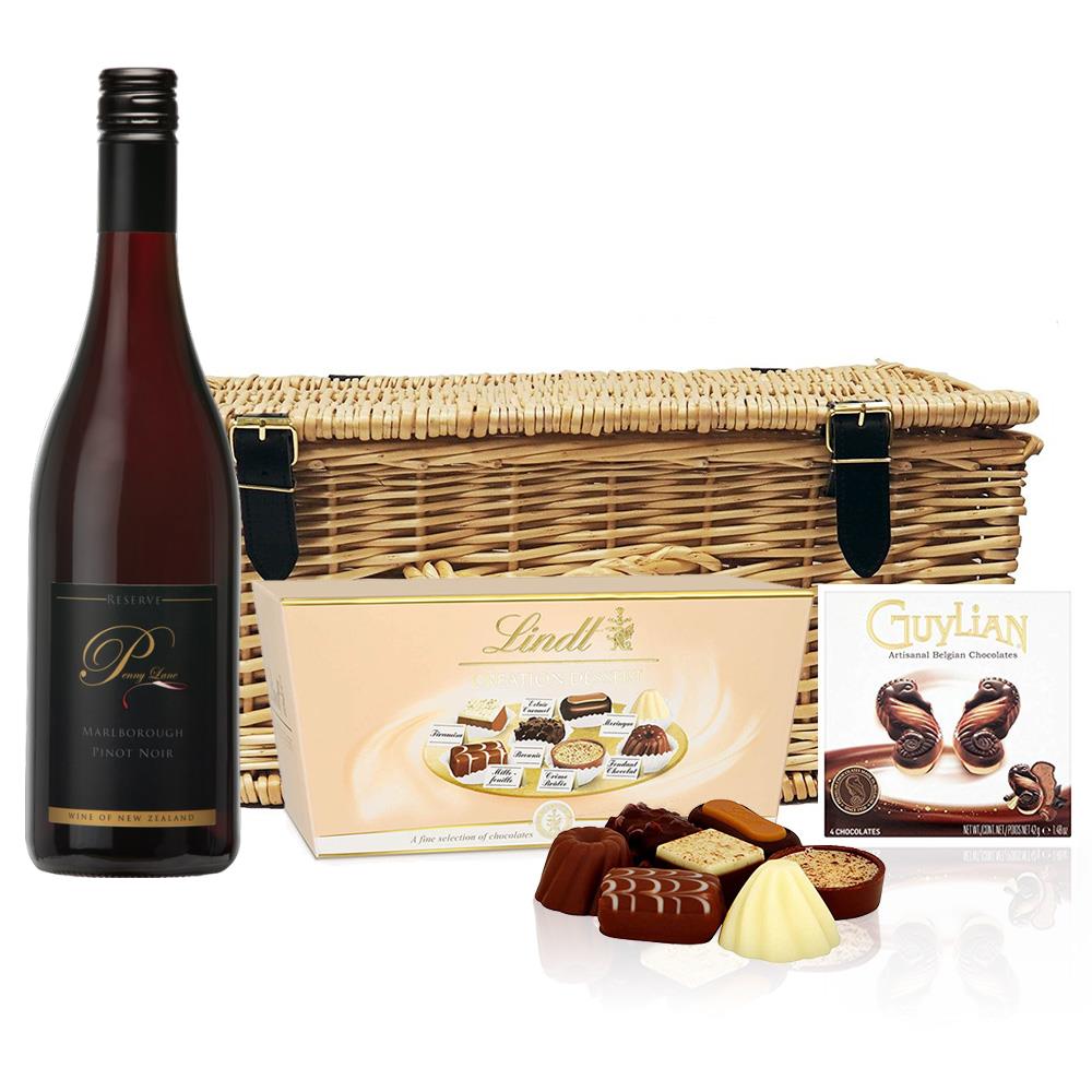 Penny Lane Reserve Pinot Noir And Chocolates Hamper